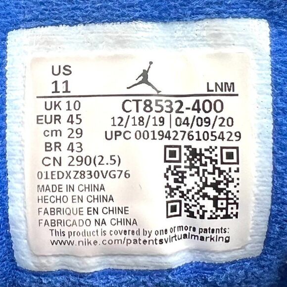 Air Jordan 3 Retro 'Varsity Royal' - Picture 8 of 10